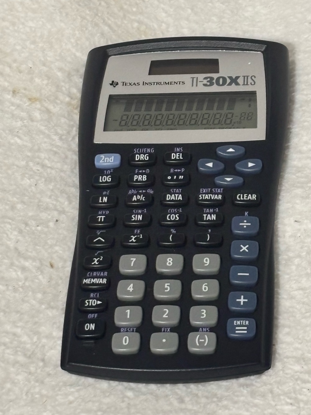 Texas Instruments Scientific Calculator in Black, Gray, Blue